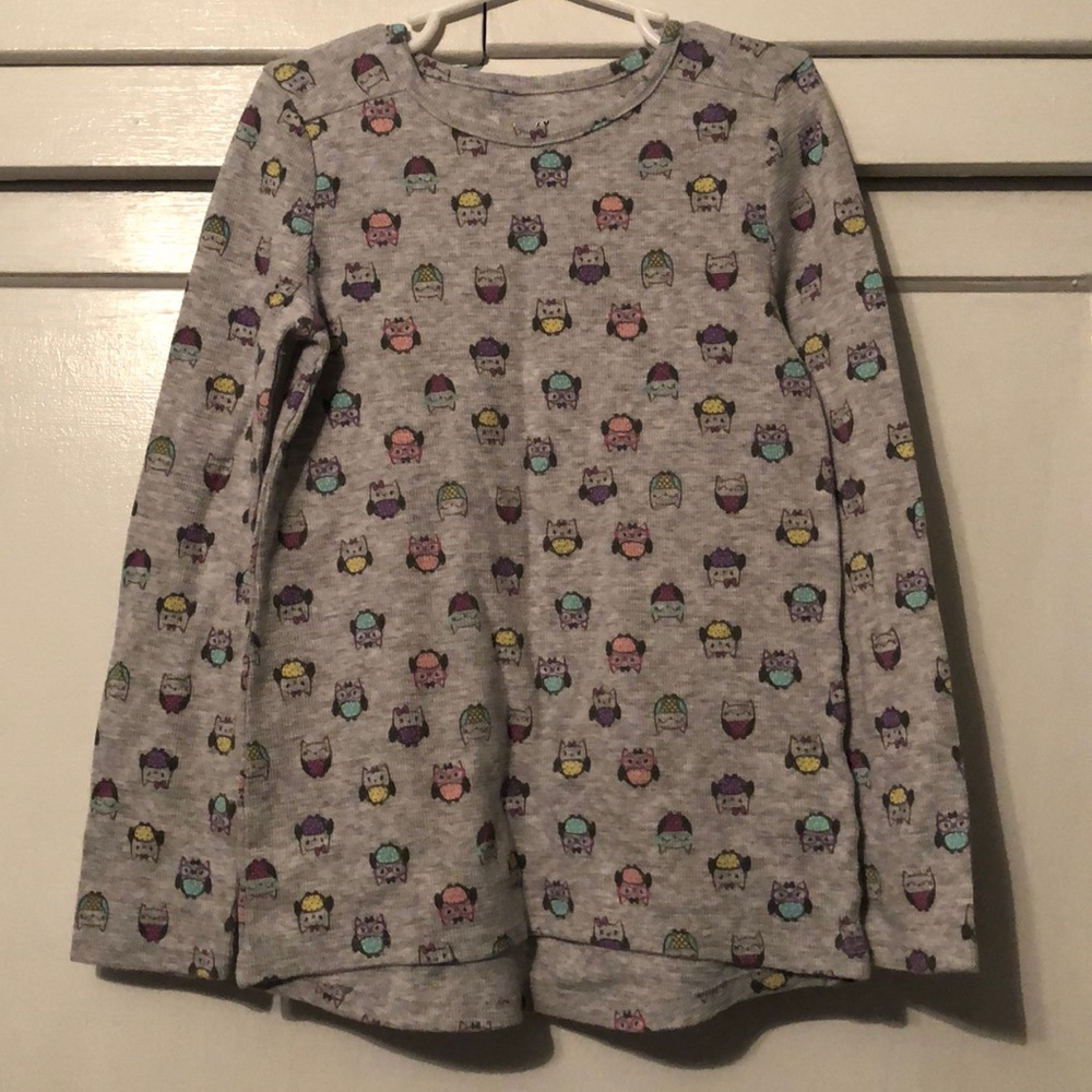 Girls gray long sleeve thermal